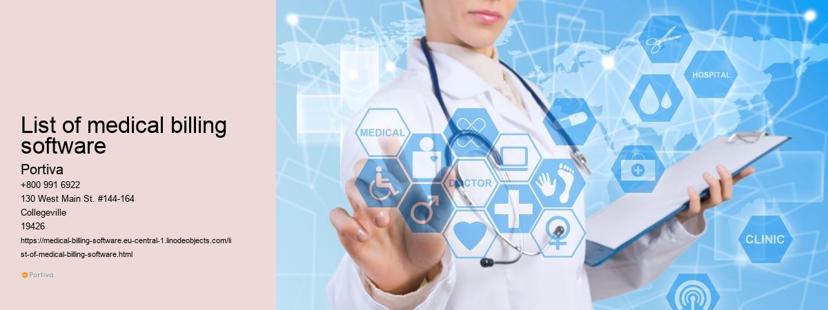 list of medical billing software